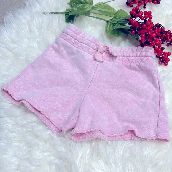 Zara Girls Casual Collection Elastic Waist Pink Washed Cotton Shorts Size 4 !! - Picture 8 of 8